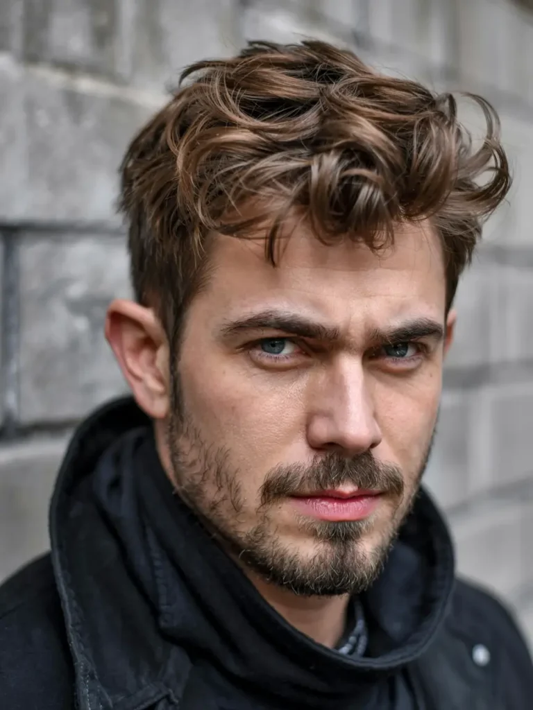 #1. Wavy Textured Crop with Windswept Volume