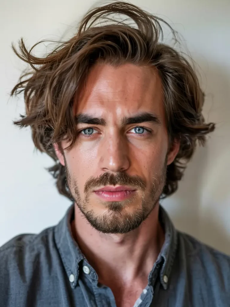 #10. Messy Medium Layers with Casual Flow
