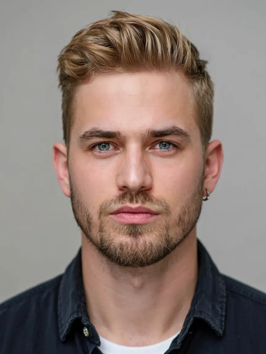 #10. Tousled Pompadour with Tapered Sides