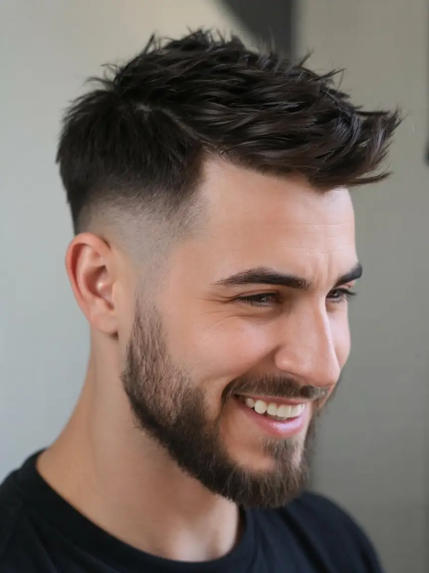 #11. Textured Crop with Low Skin Fade