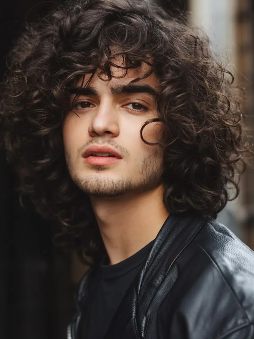 #12. Voluminous Curls with Freeform Fringe