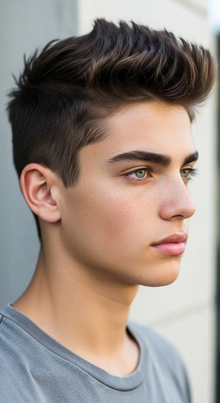 #14. Messy Spiked Crop with Tapered Sides