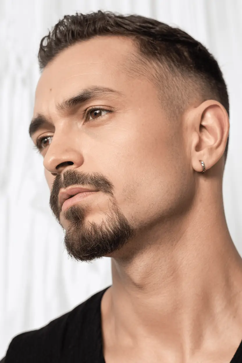 #14. Precision Cut Goatee with Tight Jaw Definition
