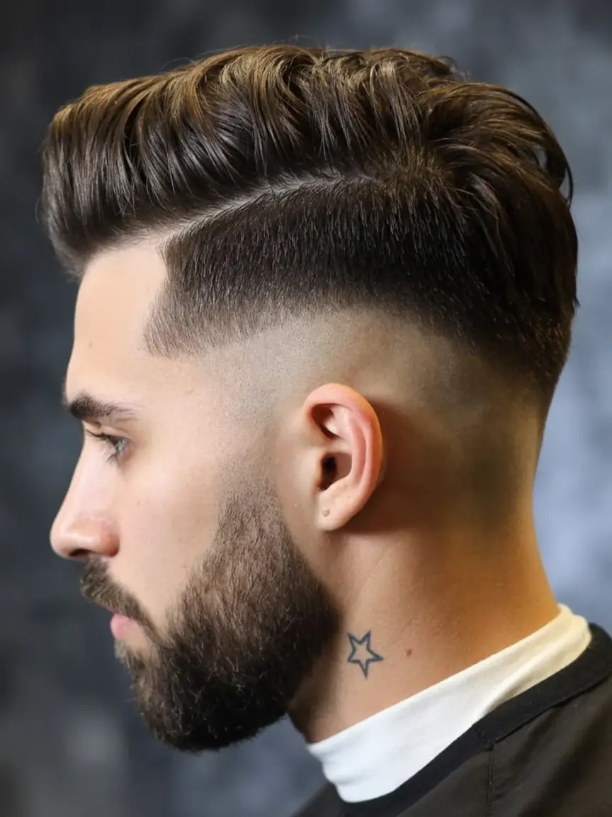 #15. Defined Side Part with Sharp Skin Fade