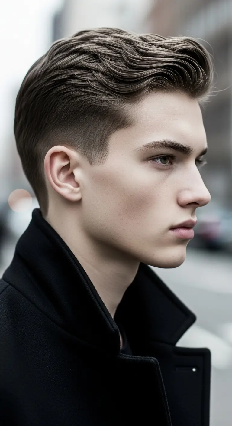 #16. Wavy Comb Back with Low Fade