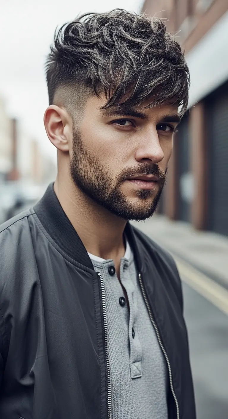 #2. Textured Fringe with Taper Fade