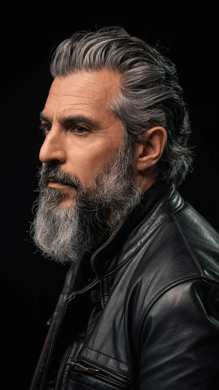#20. Silverback Beard with Rugged Volume