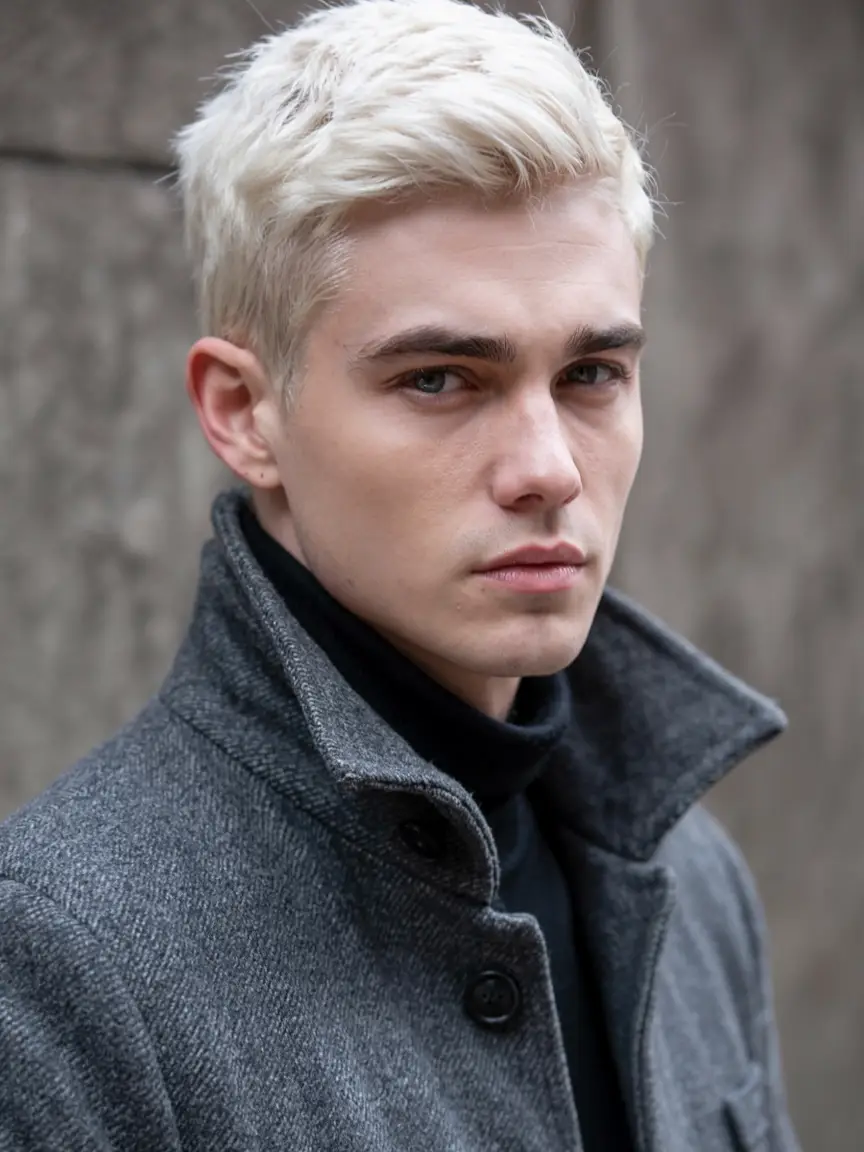 #4. Platinum Crop with Tapered Fade