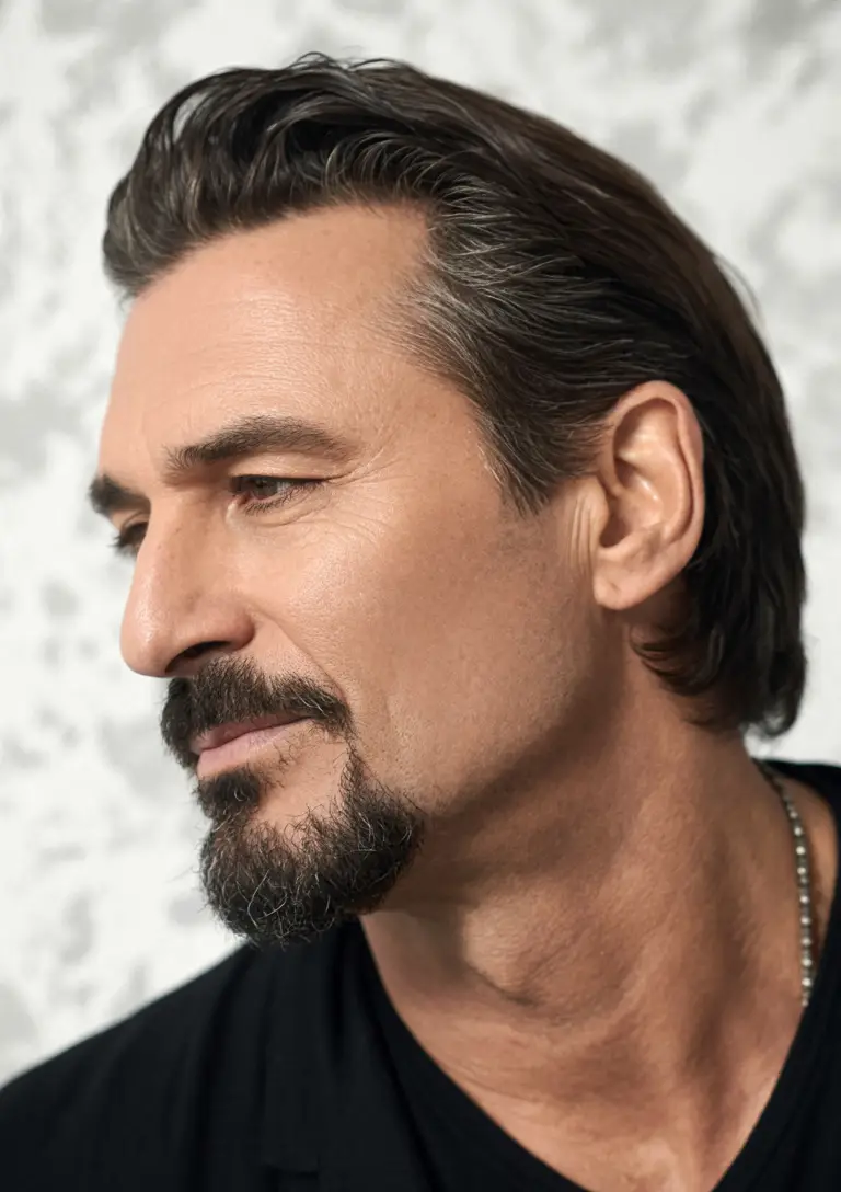 #4. Refined Anchor Goatee with Sculpted Mustache