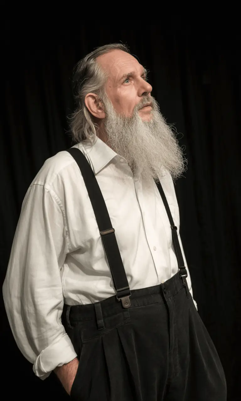 #5. Classic Wizard Beard with Tucked Hair