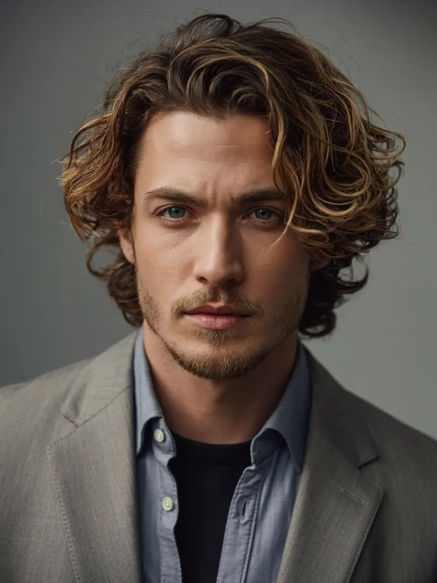#5. Loose Curls with Subtle Highlights