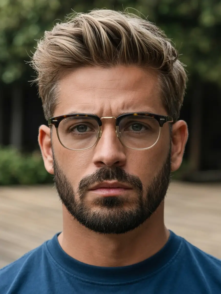#6. Blonde Textured Quiff with Tapered Sides