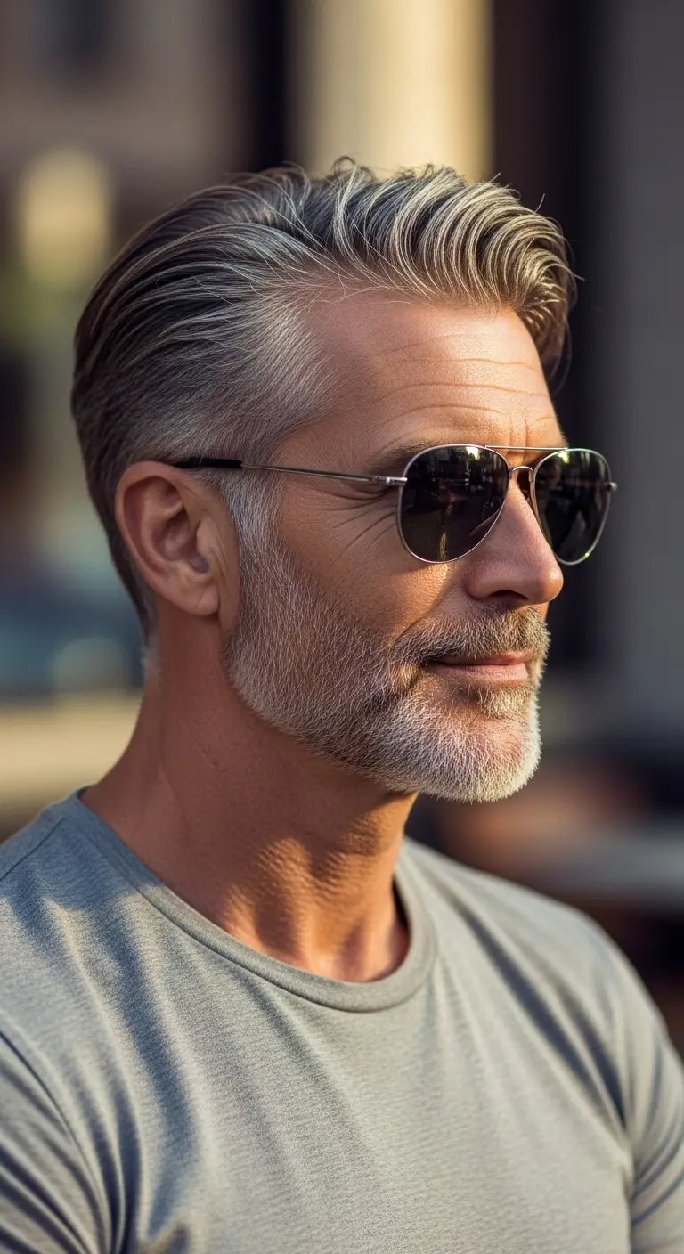 #6. Silver Sweep with Refined Mid Fade