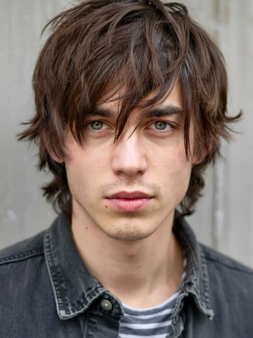 #7. Shaggy Fringe with Indie Rock Vibes