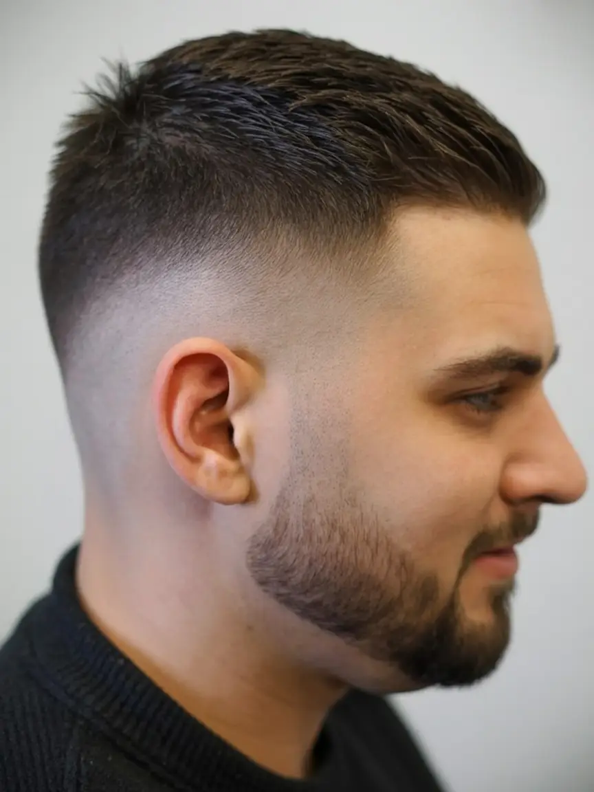 #9. Clean Burst Fade with Precision Line-Up