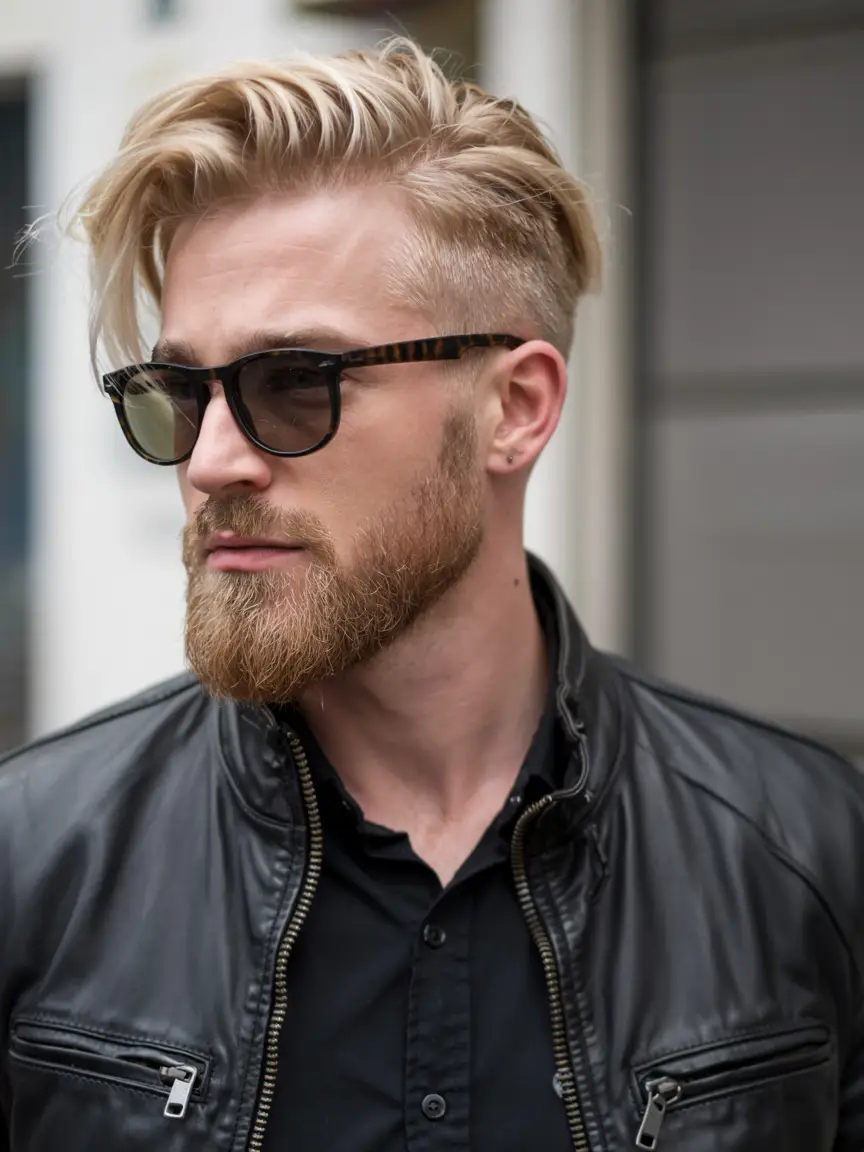 #9. Platinum Side Sweep with Undercut