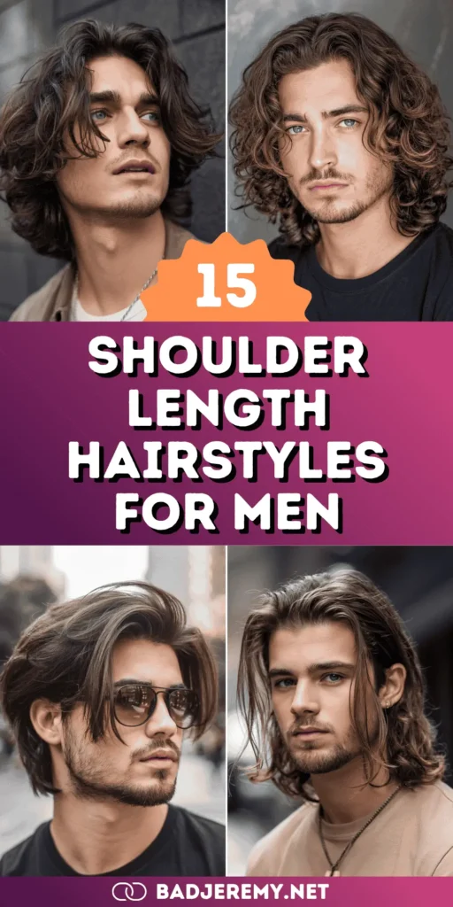 These 15 Shoulder Length Hairstyles for Men Are Viral Now 🔥