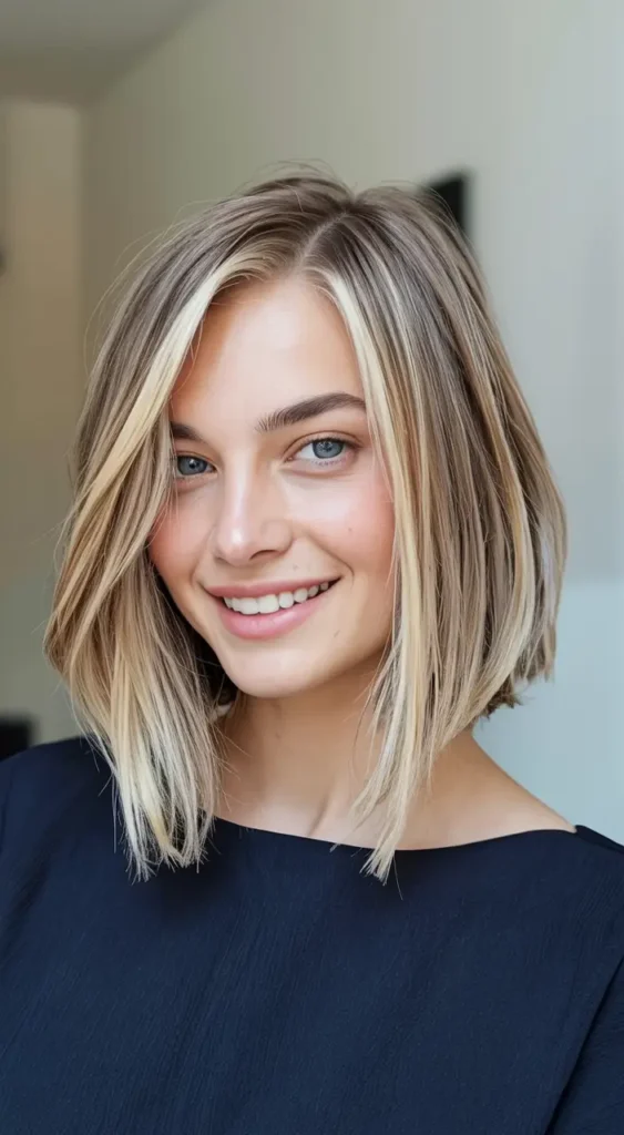 1. Effortless Blonde Textured Bob