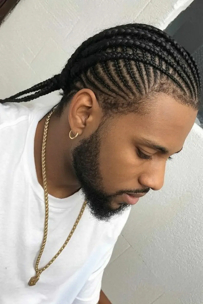 #10. Feed-In Cornrows with Sleek Back Finish