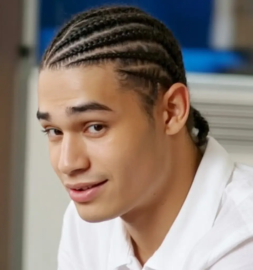#5. Simple Straight-Back Cornrows for Everyday Style